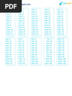 Tablas de Multiplicar Del 1 Al 12 en Blanco y Negro en Una Hoja | PDF
