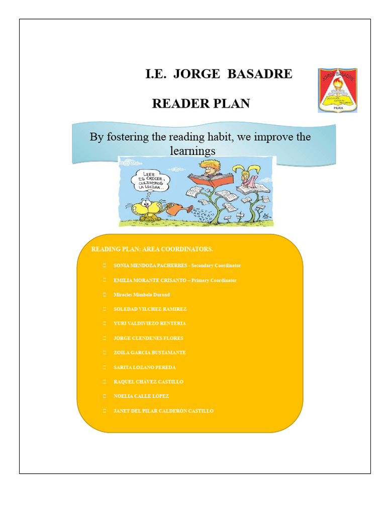 Jorge Basadre Reading Improvement Plan | PDF | Reading Comprehension ...