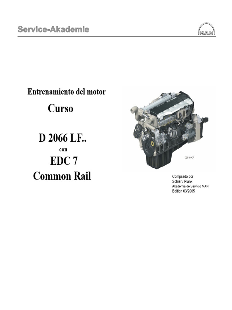 Especificaciones del Motor D 2066 LF Euro 3 | PDF | Rodamiento ...