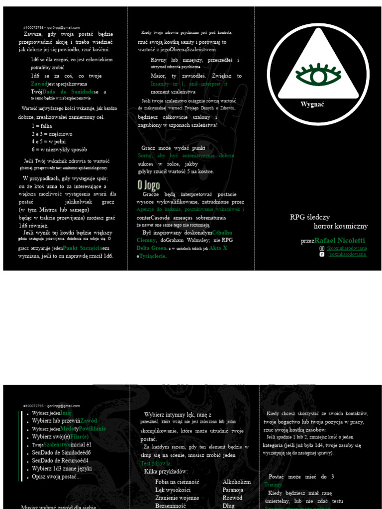 Folder Delta Ciemne RPG | PDF