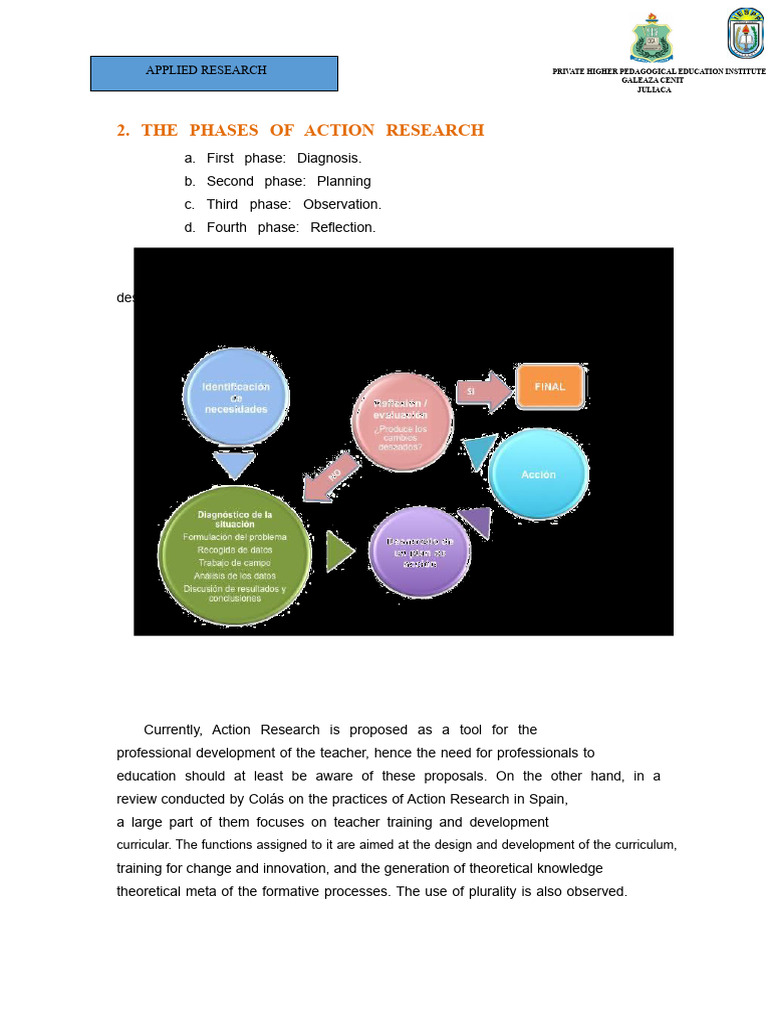 Phases of Research - Action | PDF | Action Research | Participatory ...
