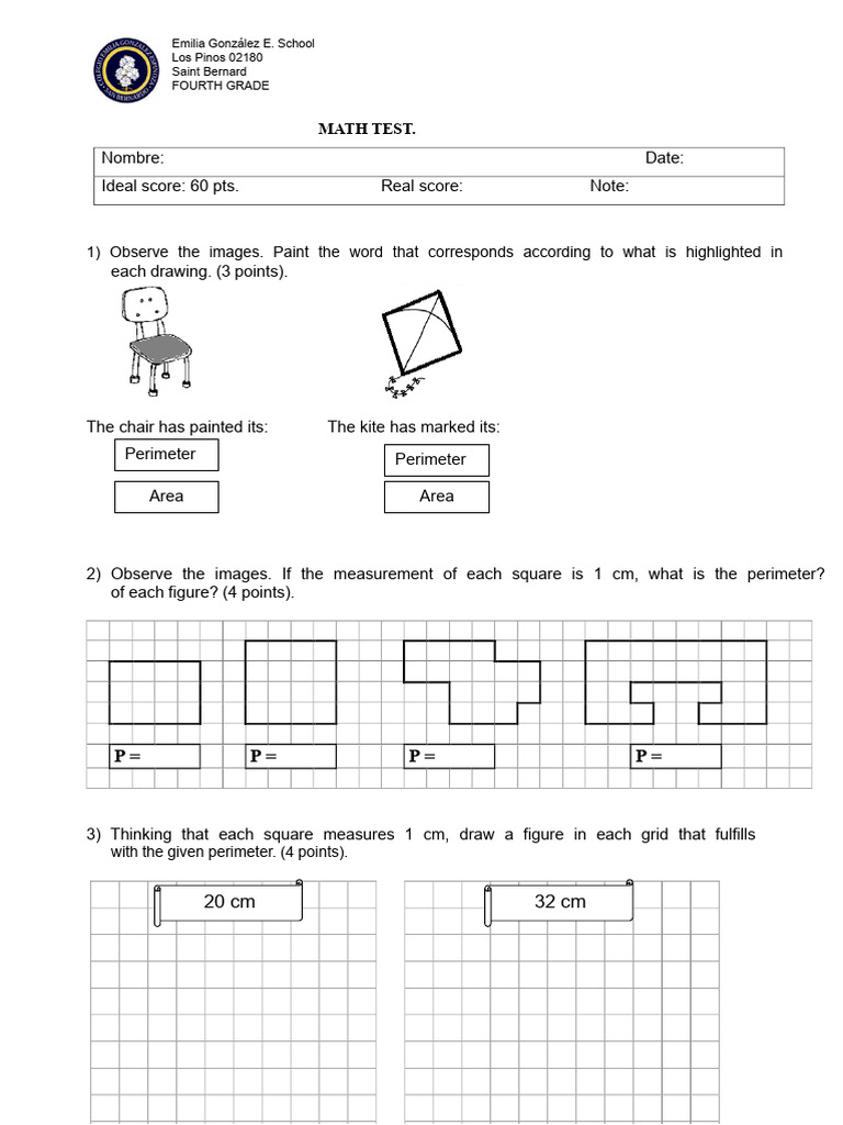 Area and Perimeter | PDF