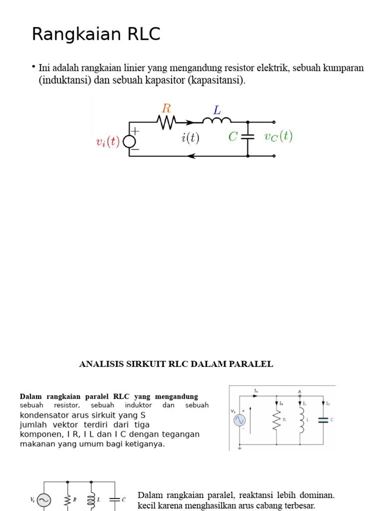 Analisis Rangkaian RLC Secara Paralel | PDF