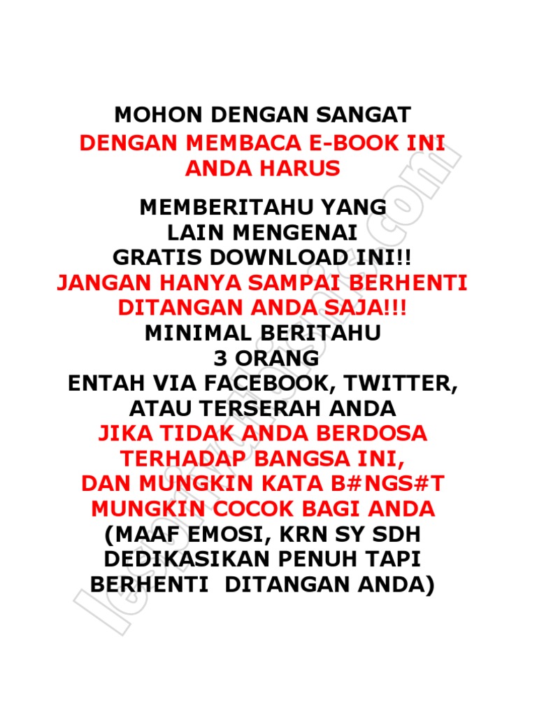 Saya Muak Dengan Motivasi Free Berjanji Pdf