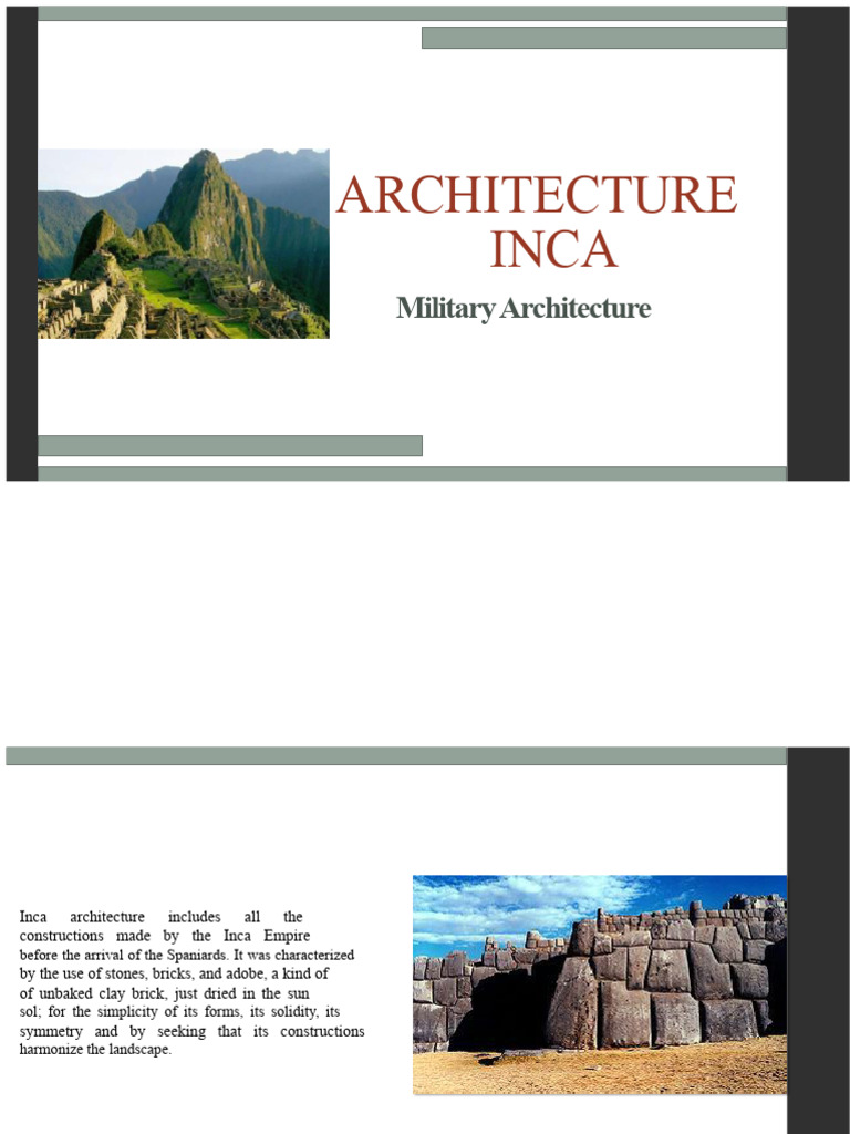 Peruvian Military Architecture PDF | PDF | Inca Empire