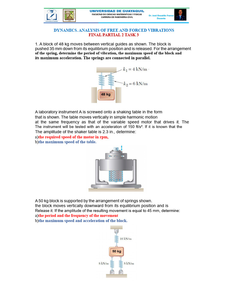 Free and Forced Vibration Analysis | PDF | Oscillation | Beam (Structure)