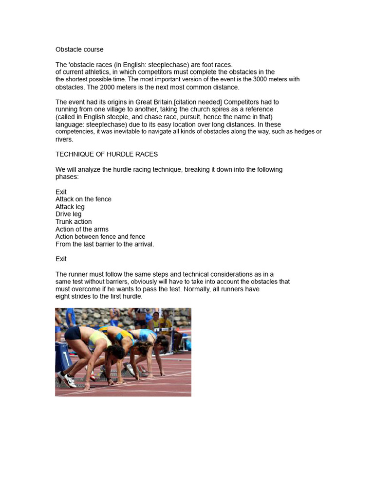 Obstacle Course | PDF | Hearing | Ear