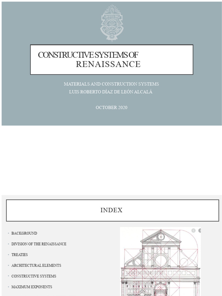 Renaissance Construction Systems Explained | PDF | Dome | Renaissance
