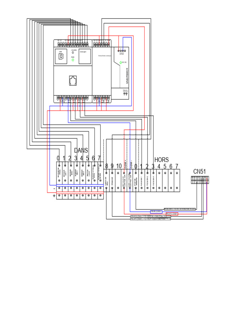 Schéma de câblage USB et E/S DC 24V PDF Ingénierie informatique — free download