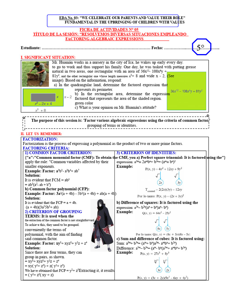 Solution Sheet 5 - 5TH - Eda3 | PDF | Factorization | Length