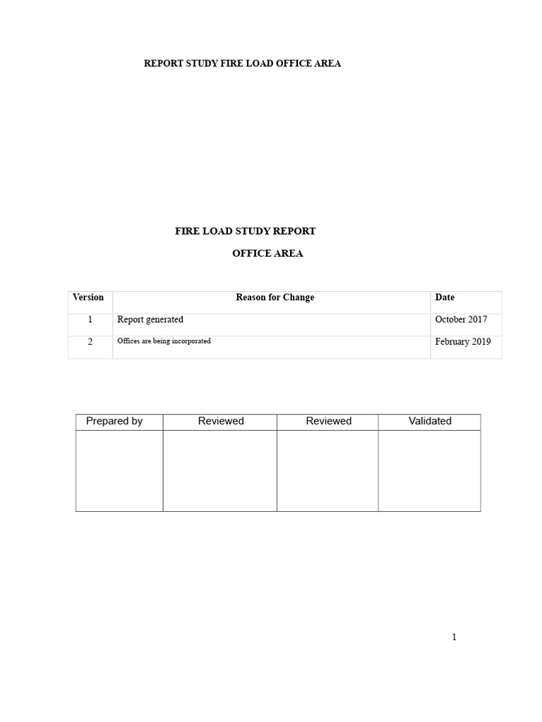 Office Area Fire Load Study Report | PDF | Fuels | Wood