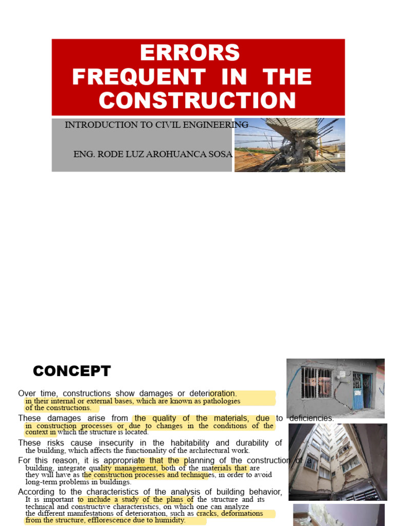 Common Construction Errors in Civil Engineering | PDF | Building Insulation