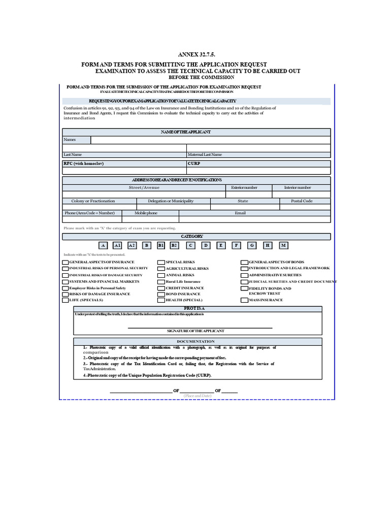 Annex 32.7.5 | PDF | Insurance | Surety