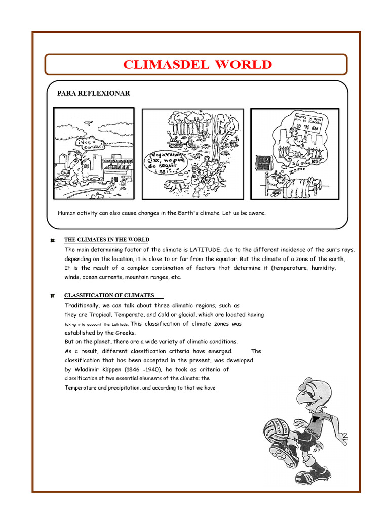 35.1 The Climates of The World | PDF | Temperate Climate | Tropics