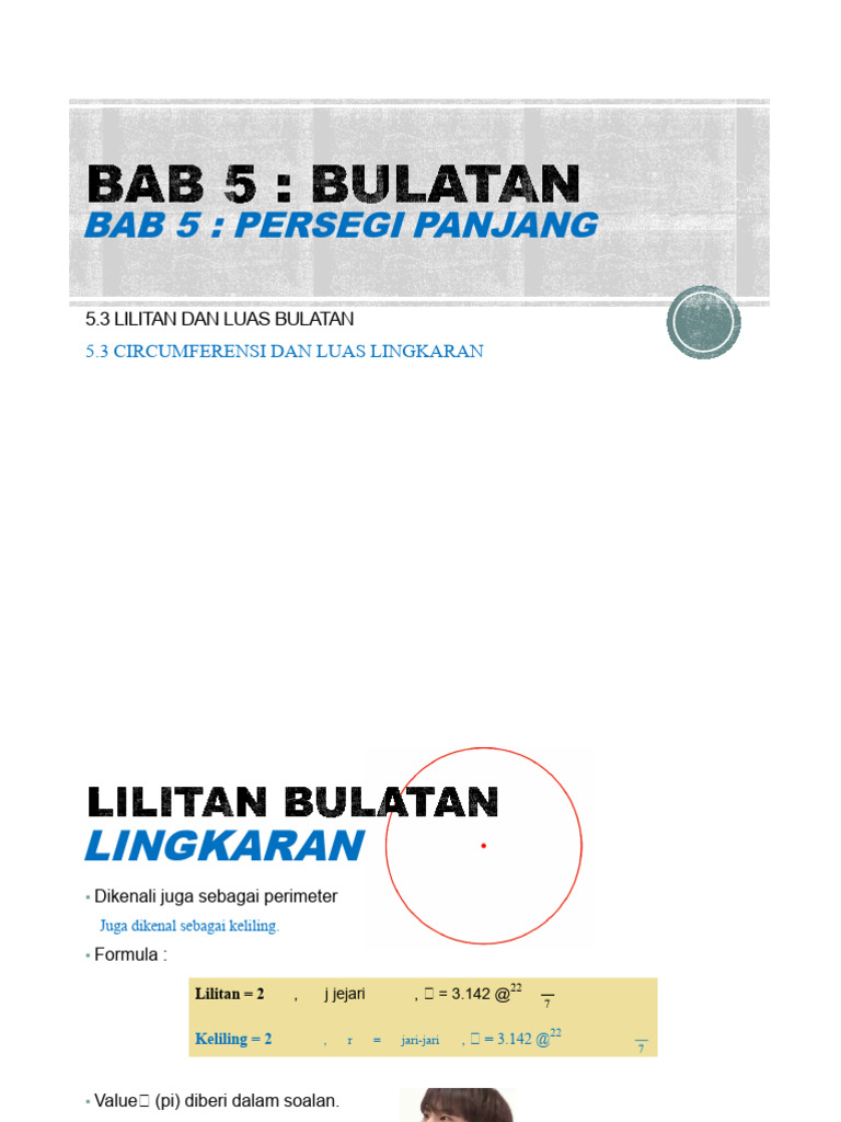 Rumus Lilitan dan Luas Lingkaran | PDF