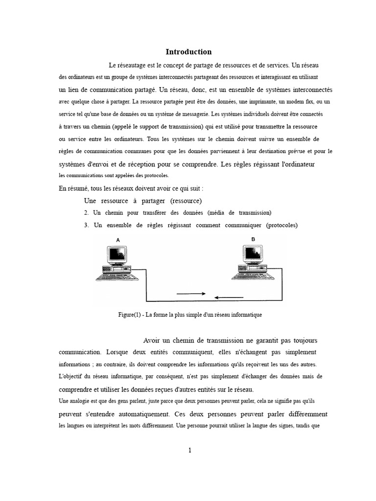 Introduction aux réseaux informatiques | PDF | Ethernet | Serveur ...