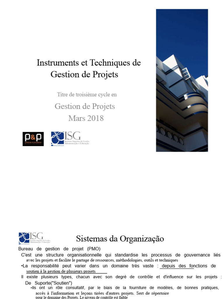 Techniques et Rôles en Gestion de Projets | PDF | Gestion de projet ...