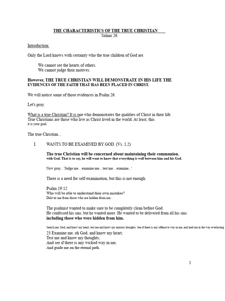 Characteristics of a True Christian | PDF | Acts Of The Apostles | Jesus