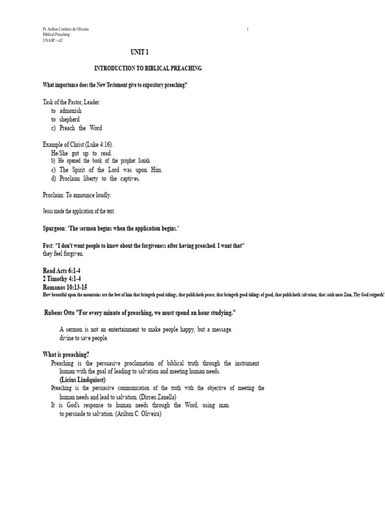 Biblical and Segmented Preaching | PDF | Expository Preaching | Sermon