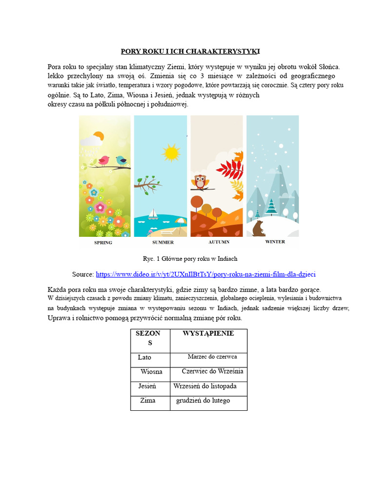 8 Cztery Pory Roku | PDF