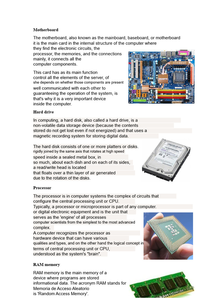 Motherboard | PDF | Computer Data Storage | Random Access Memory