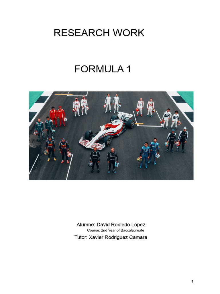 Formula 1 Research Overview and Analysis | PDF | Formula One | Auto ...
