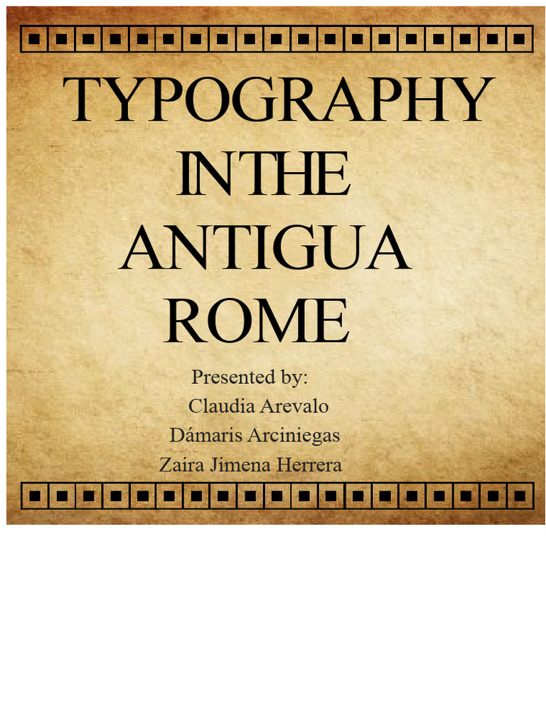 Evolution of Roman Typography | PDF | Greek Alphabet | Letter Case