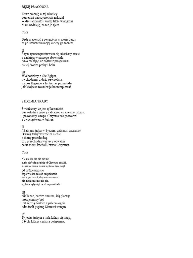Hymny Alabanzas | PDF