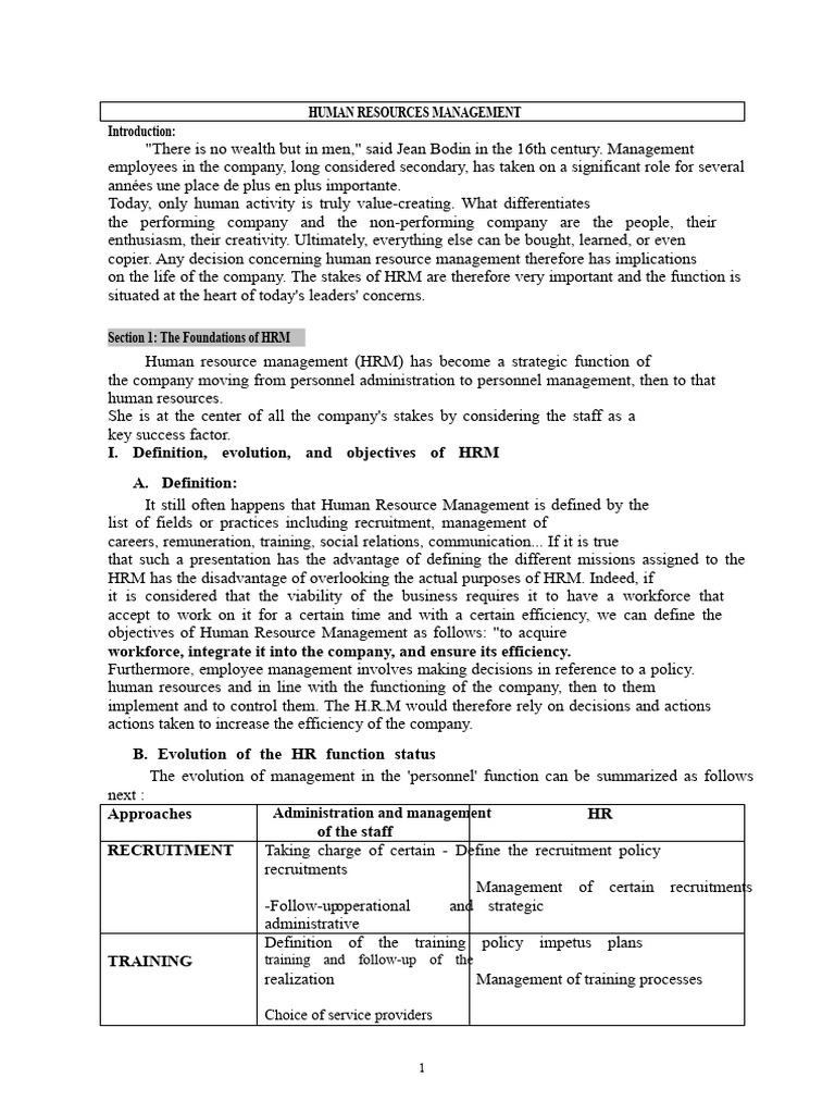 Final HR Course | PDF | Human Resource Management | Recruitment