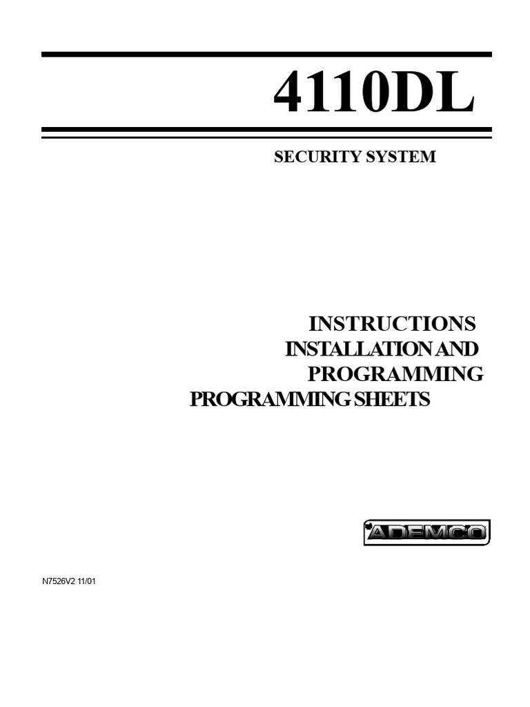 Security System Installation Guide | PDF | Electrical Connector ...