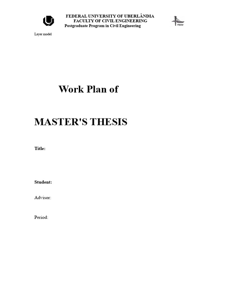 009 - Work Plan and Research Project | PDF | Thesis | Postgraduate ...