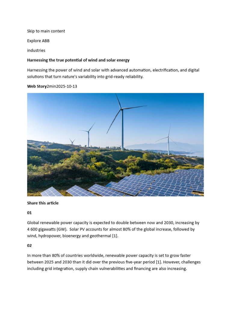 Optimizing Wind and Solar Energy Solutions | PDF | Wind Power | Solar Power