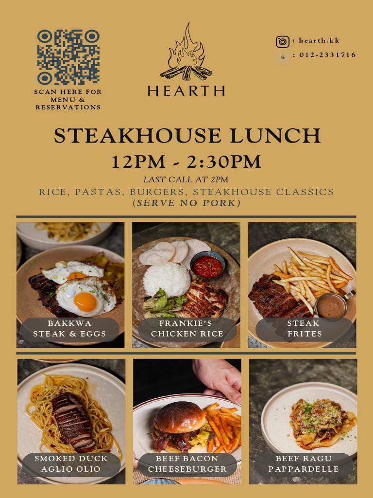Steakhouse Lunch Menu Highlights | PDF