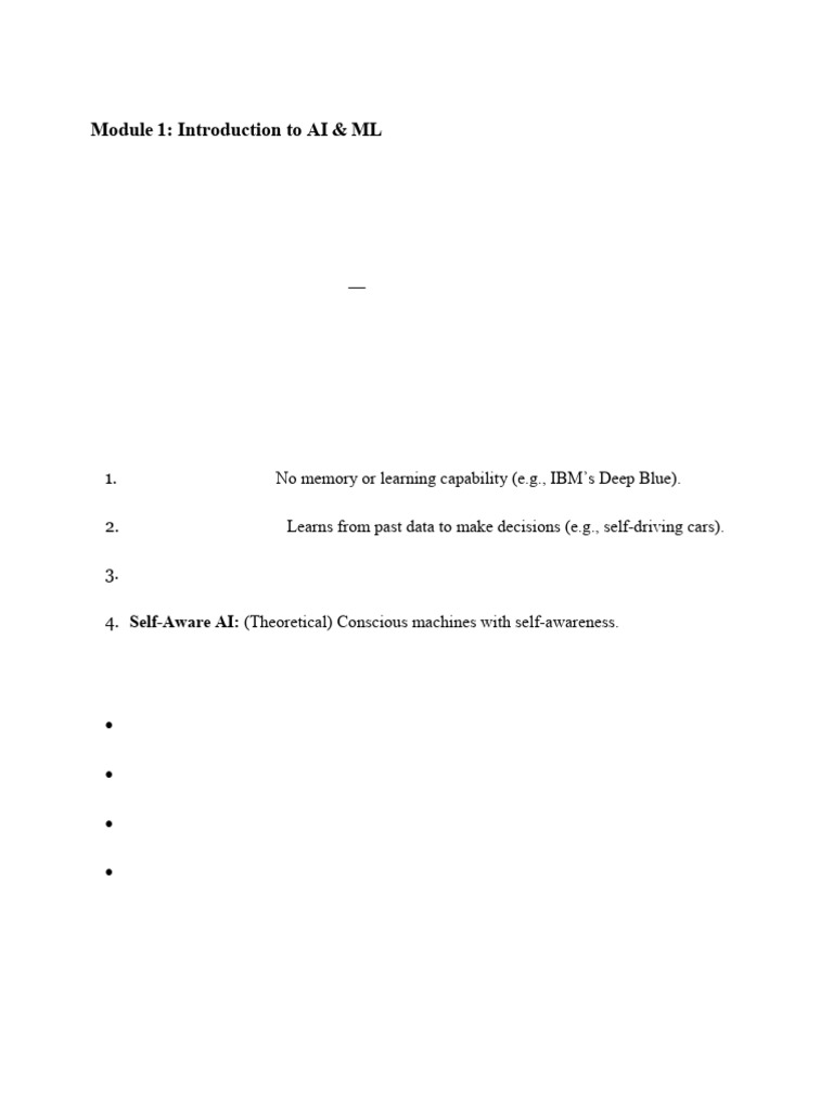 AI and ML Fundamentals Overview | PDF | Machine Learning | Artificial ...