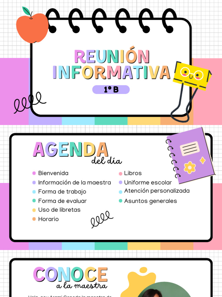 Presentación Junta Informativa Escolar Padres de Familia Ilustrada ...