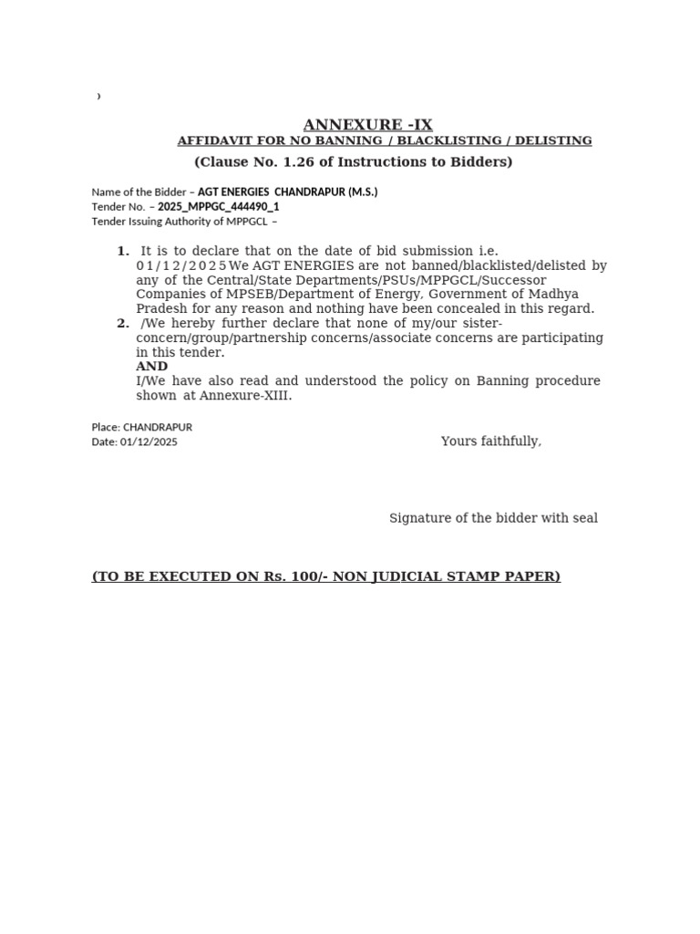 Affidavit and Indemnity | PDF | Indemnity | Intellectual Property Law