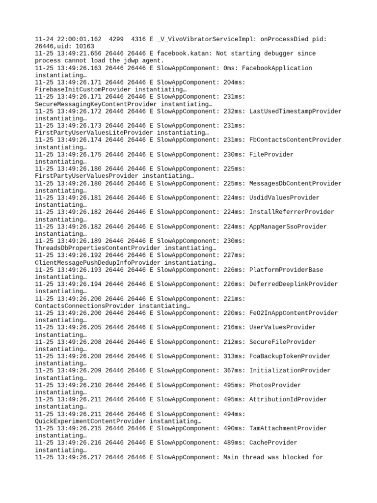 Facebook App Initialization Errors | PDF