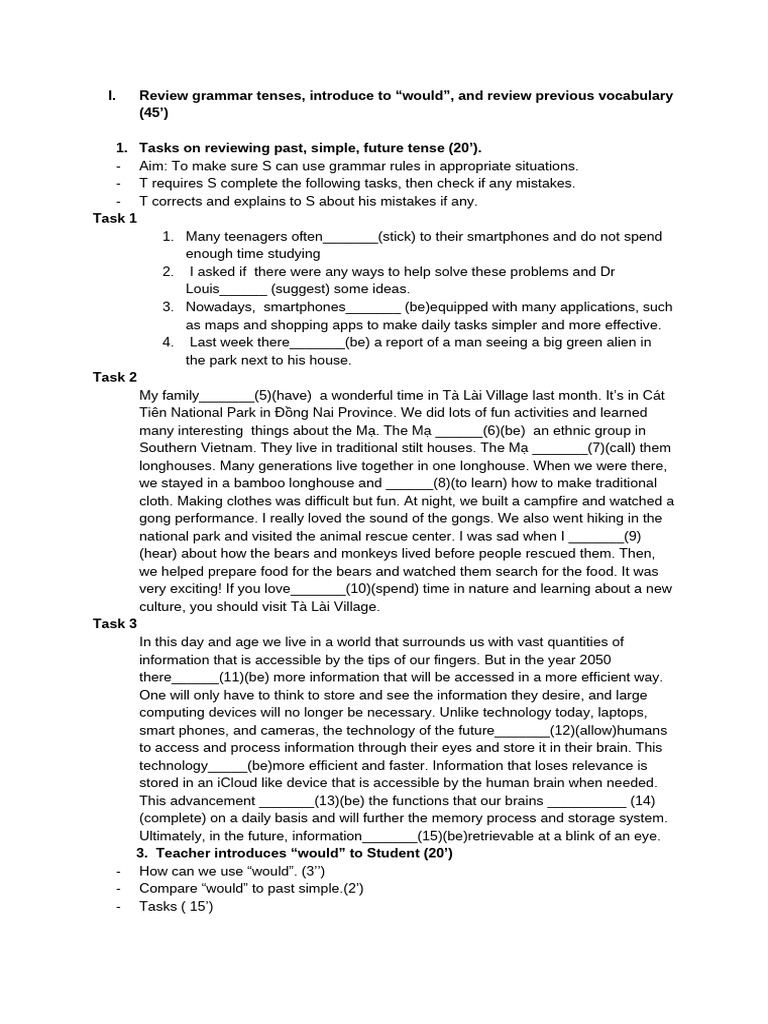 Lesson Plan Session 3 | PDF