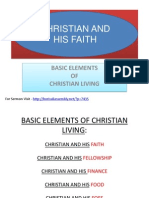 Christian and His Faith