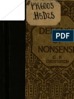 GK Chesterton - A Defence of Nonsense