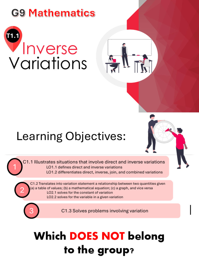 Understanding Inverse Variation Concepts | PDF | Speed | Quantity