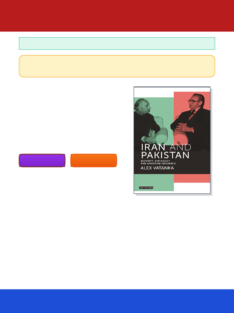 Iran and Pakistan Security Diplomacy and American Influence 1st Edition ...