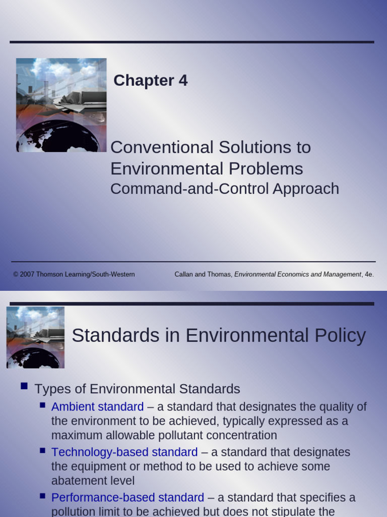 Efficient Environmental Standards Analysis | PDF | Cost | Pollution