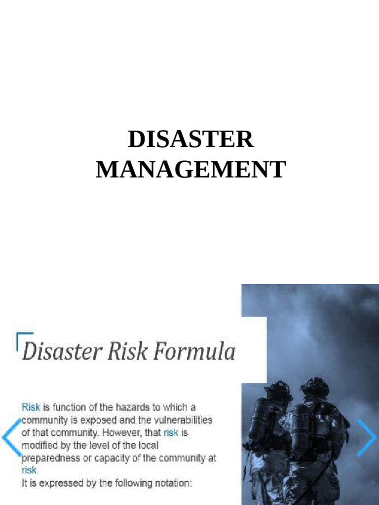 Disaster Management Cycle Explained | PDF