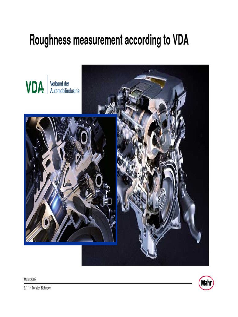 VDA Surface Roughness Measurement Guide | PDF | Surface Roughness ...