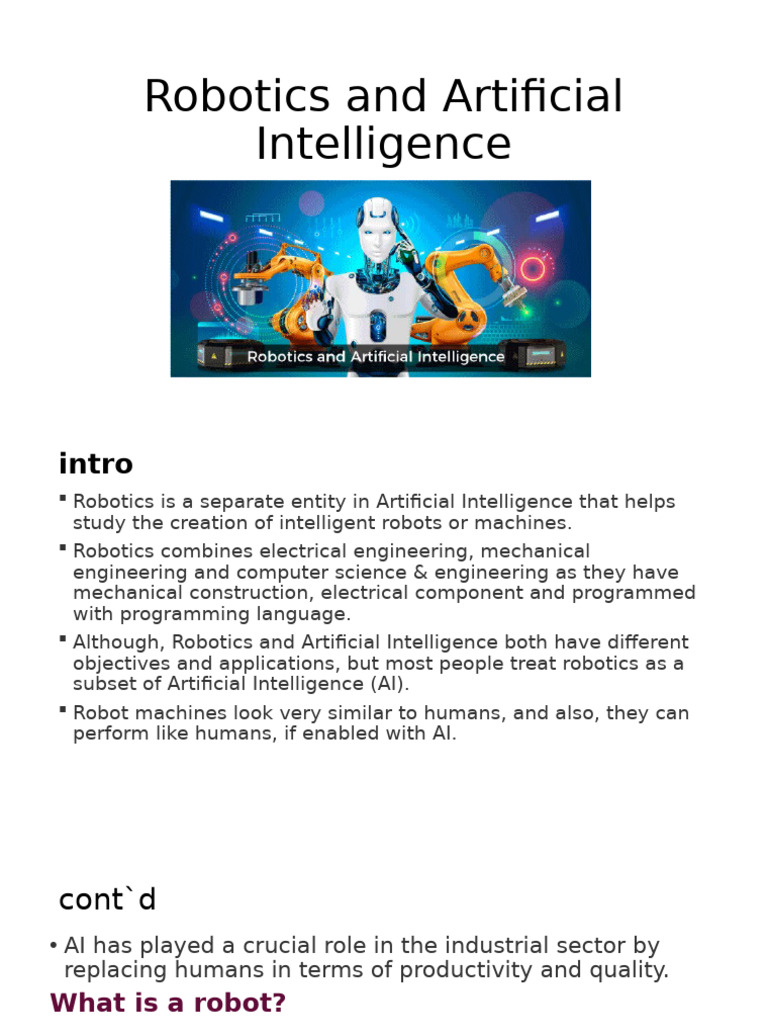 Chapter 7 - Robotics and Artificial Intelligence | PDF | Artificial ...