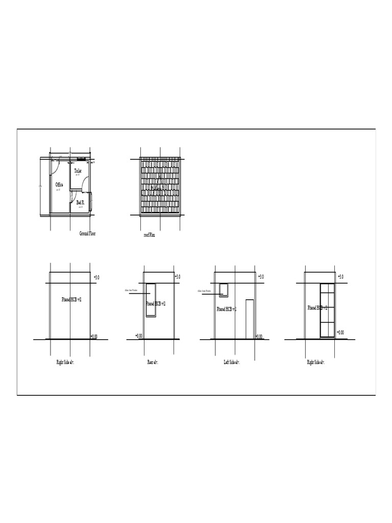 Ground Floor and Elevation Plans | PDF