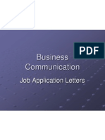 Business Communication Week 6 Job Application Letter