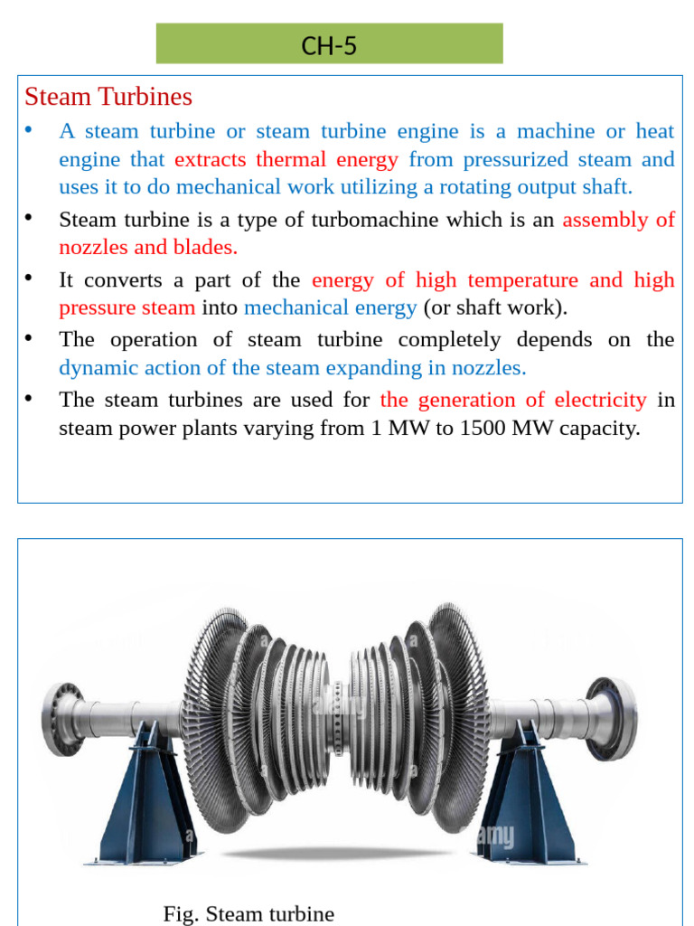 Steam Turbines: Types and Applications | PDF | Turbine | Engines