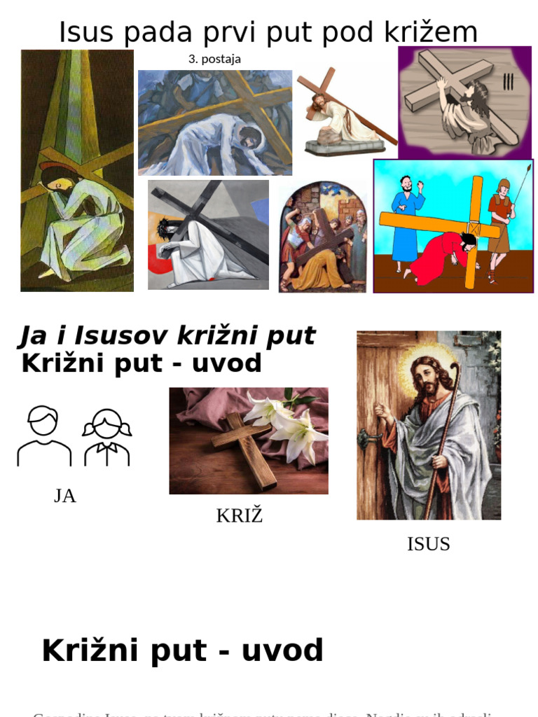 Isus Pada Prvi Put Pod Križem | PDF